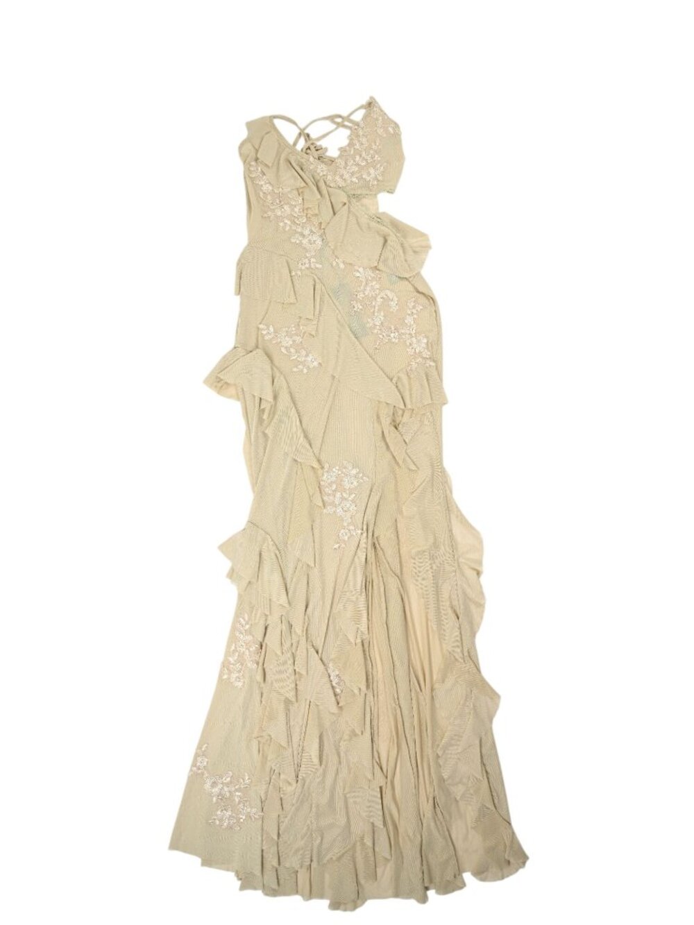 Current Mood Dolls Kill Rebel Mon Amour Maxi Dress in Off White